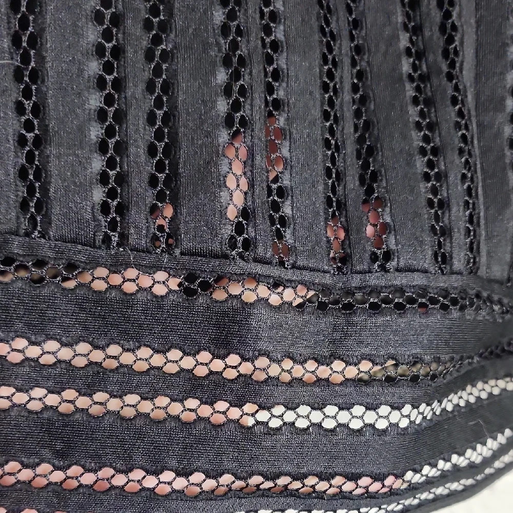 J. Crew Black A-Line Lace Skirt
